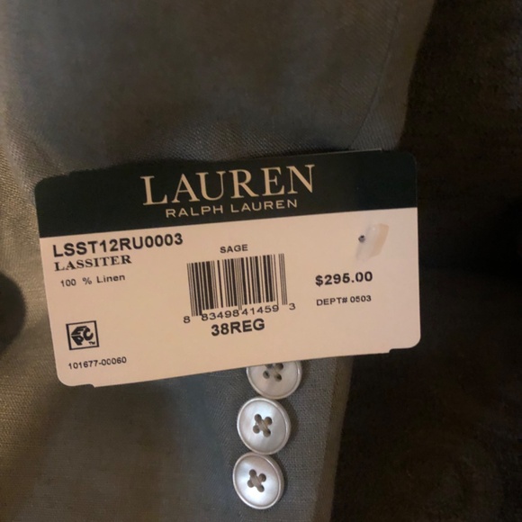 Ralph Lauren sage suit 38R - Picture 2 of 3